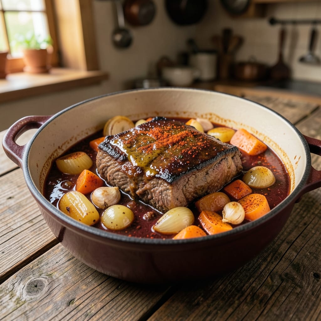 Bavarian Beef Goulash Recipe: Slow-Simmered Paprika Depth in One Pot