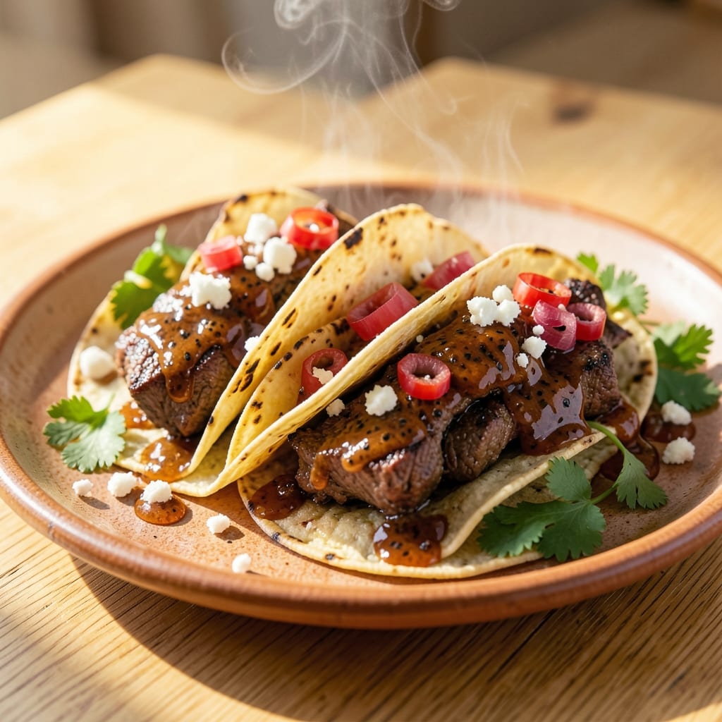 BBQ Beef Tacos Recipe: Smoky Chipotle Crunch With Caramelized Onions