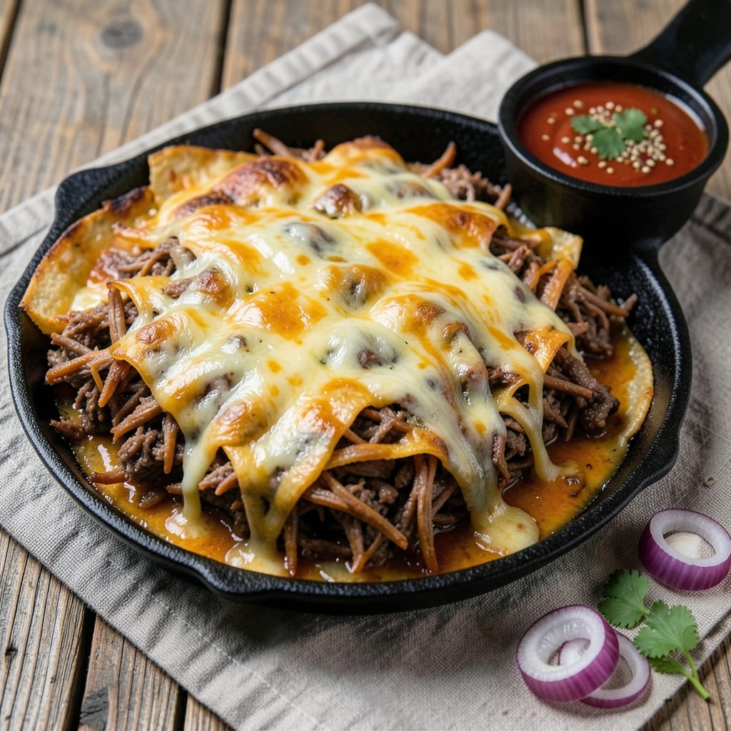 Baked Shredded Beef Chimichangas Recipe: Crispy Tortilla-Crusted Comfort in One Bite