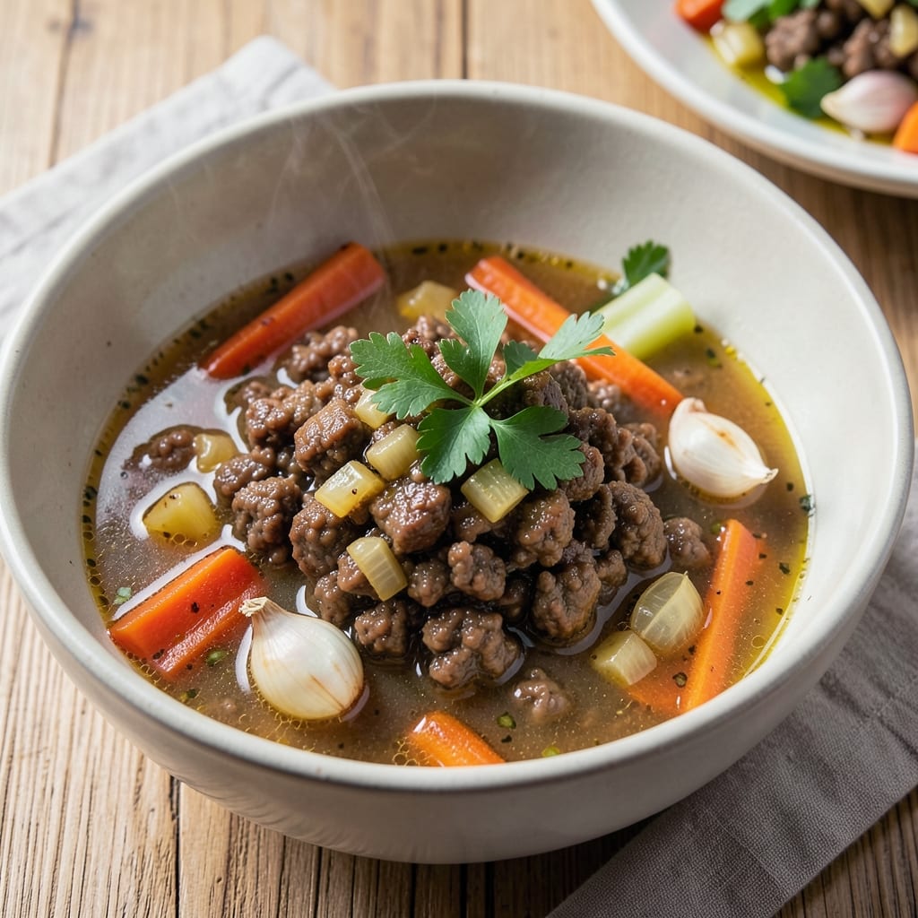 Ground Beef and Chicken Broth Recipe: Savory One-Pot Meal in 30 Minutes