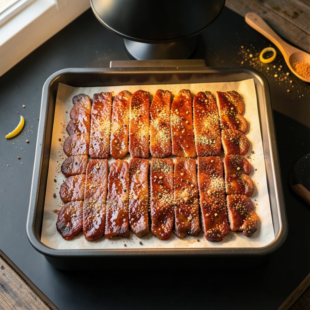 BBQ Beef Jerky Recipe: Dehydrator Chews with Smoky-Sweet Spice Blend