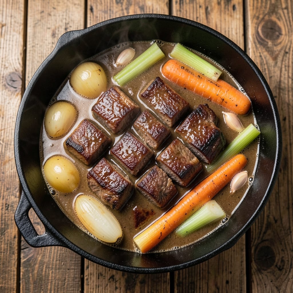 Bavarian Beef Stew Recipe: Slow-Simmered Marbling Magic with Caramelized Onions