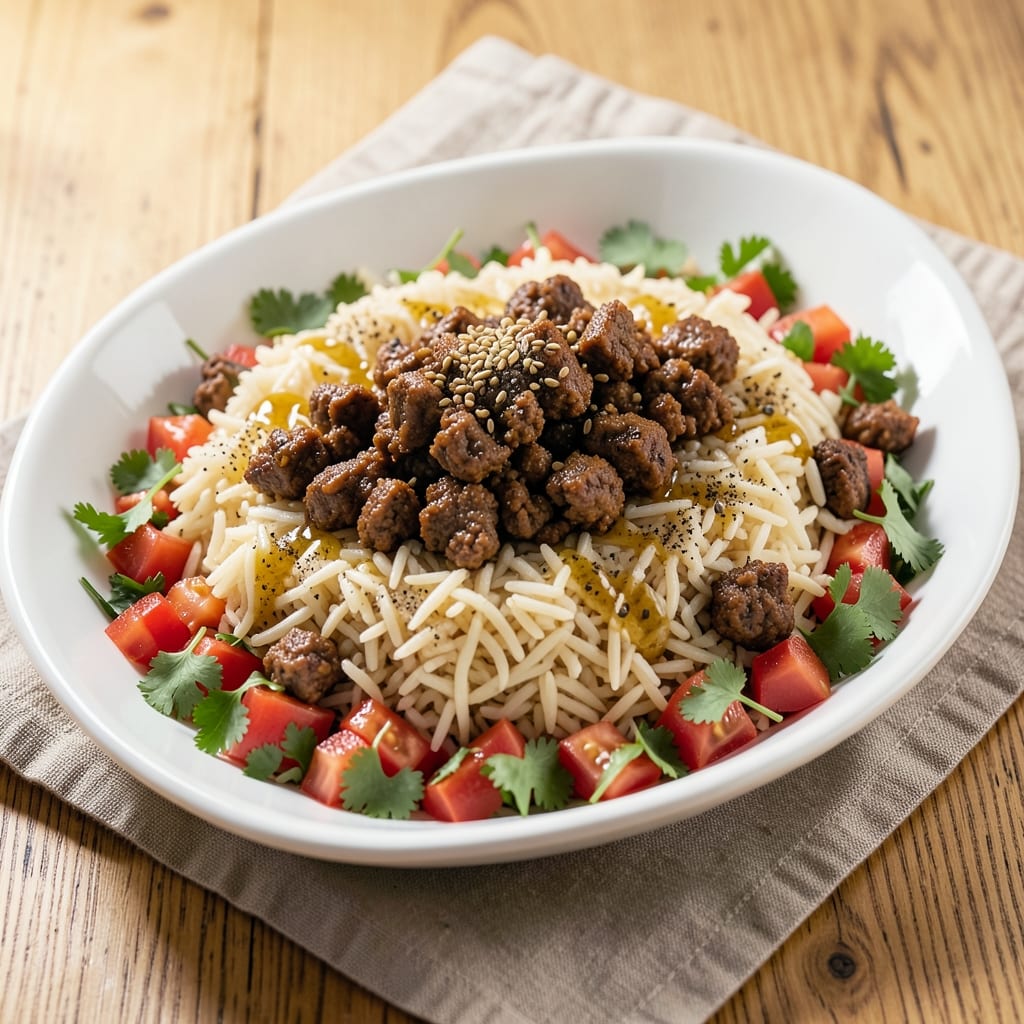 Basmati Rice and Ground Beef Recipe: Fragrant Spice-Infused One-Pan Meal