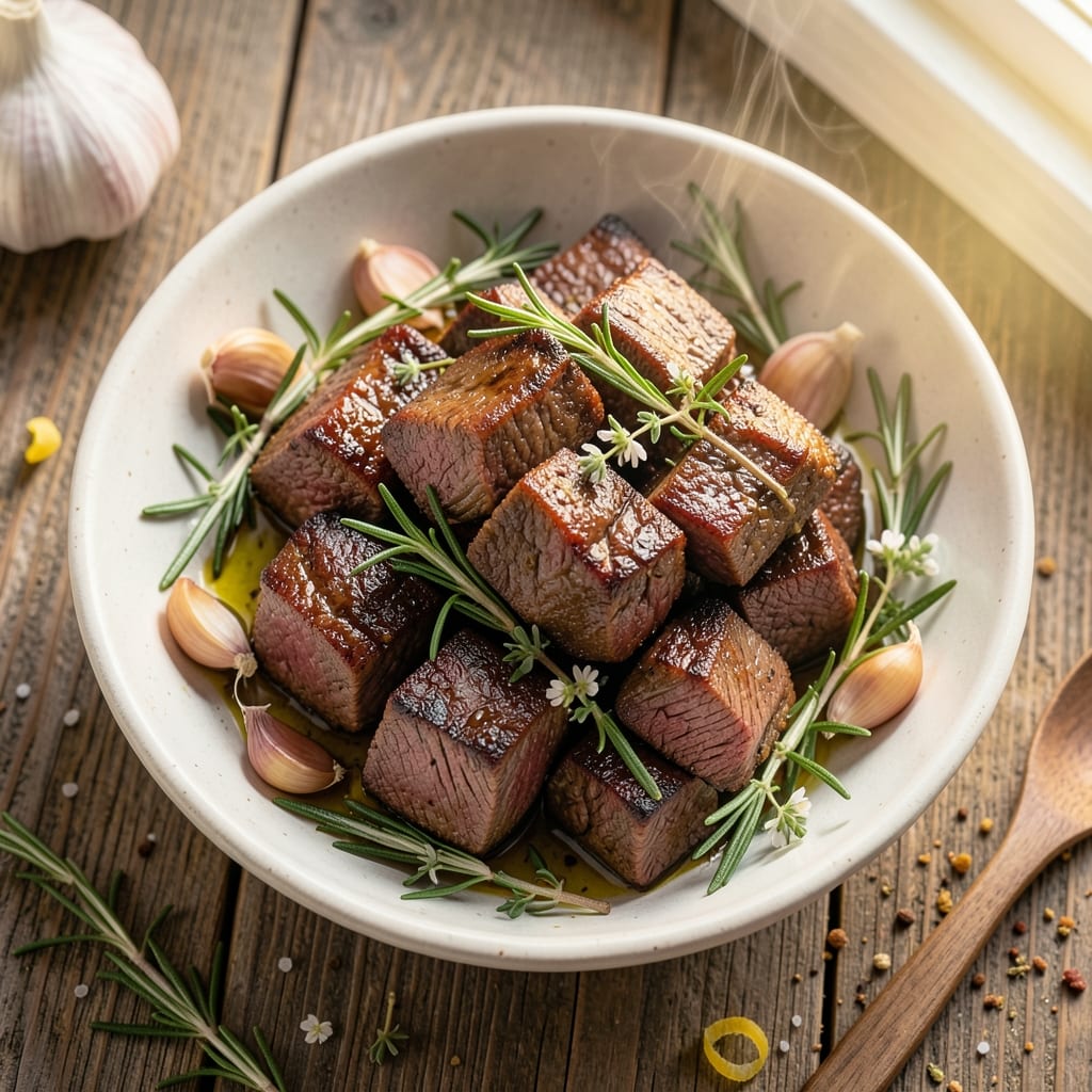 Angus Beef Cubes Recipe: One-Pan Garlic-Herb Sear with Caramelized Fond