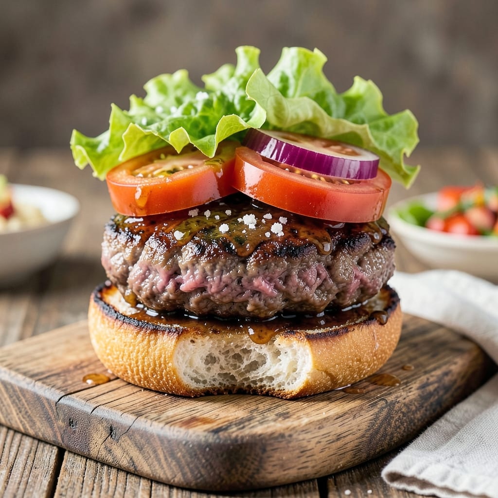 Jamie Oliver's BBQ Beef Burger Recipe: Charred Crust Meets Juicy Pink Heart