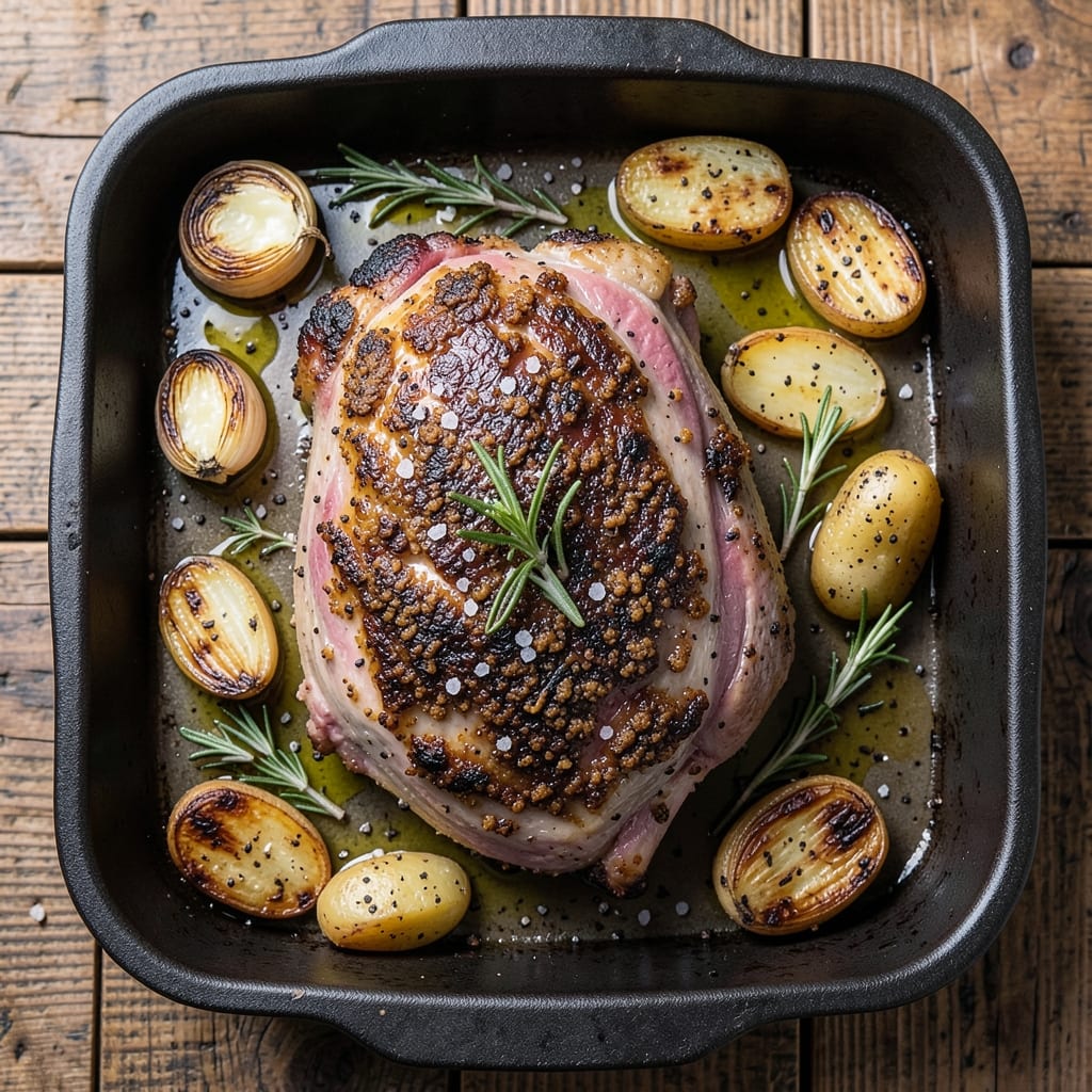 Baked Beef Chuck Roast Recipe: Slow-Braised Crust Meets Juicy Pink Core