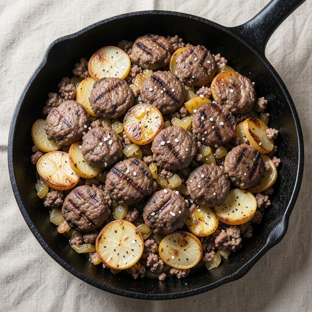 Ground Beef Potato Hash Recipe: Crispy Edges, Fluffy Potatoes, One-Pan Magic