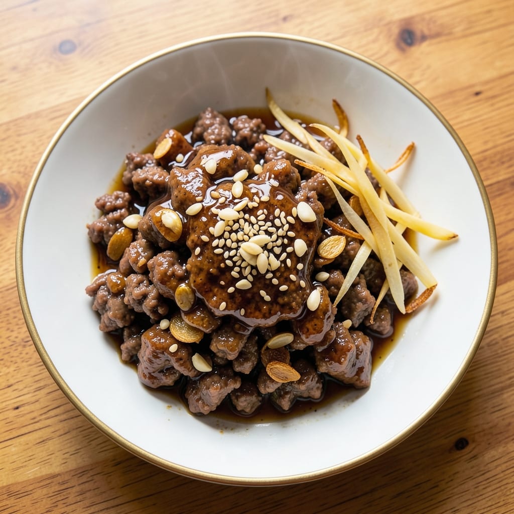 Asian-Style Ground Beef Recipe: Wok-Fried Fragrant Sesame Crunch