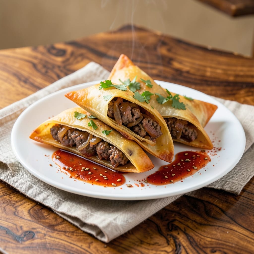 Arabic Beef Samosa Recipe: Crispy Pastry Hugs Spiced Meat Delight