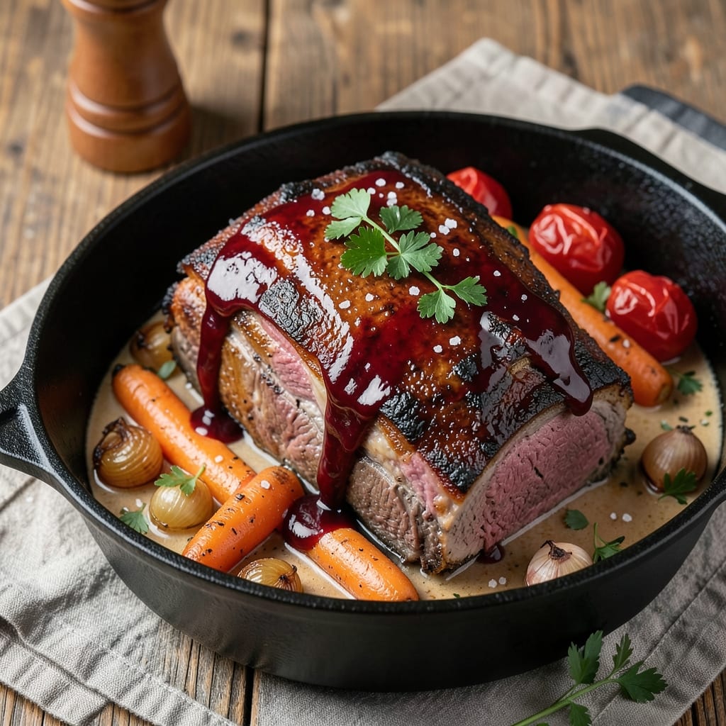 Angus Beef Pot Roast Recipe: Deep Umami Crust From Slow-Cooked Red Wine