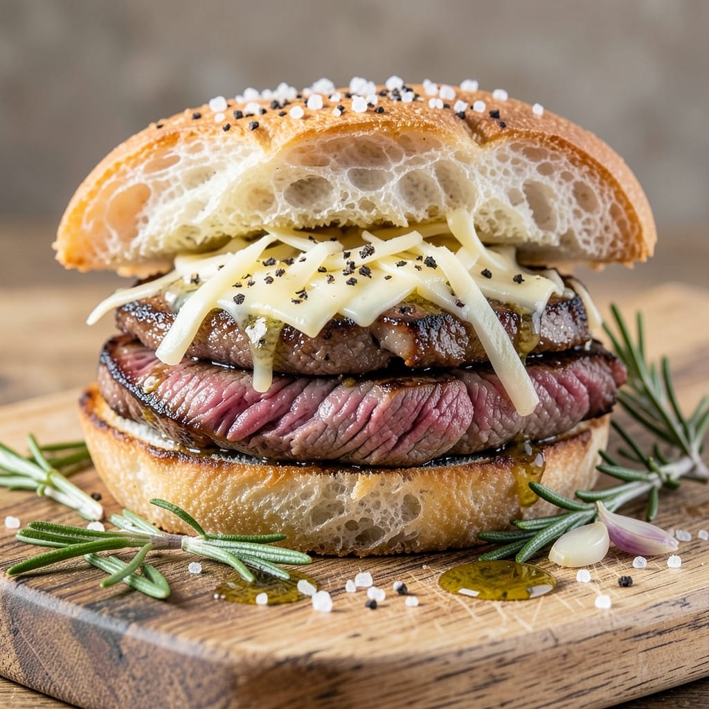 Asiago Roast Beef Sandwich Recipe: Sharp Cheese and Slow-Braised Richness