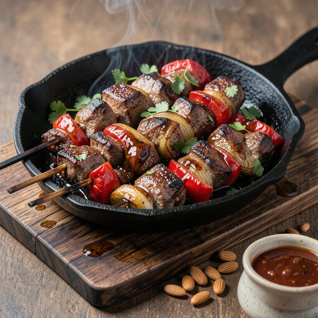 BBQ Beef Kabobs Recipe: Charred Crust and Juicy Centers Guaranteed