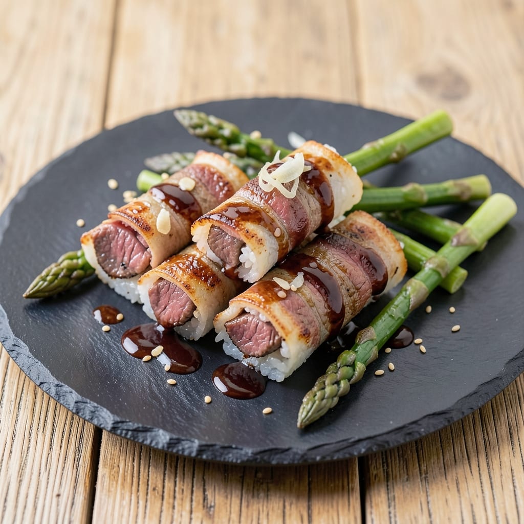 Beef and Asparagus Negimaki Recipe: Wok-Seared Umami Ribbons With Charred Crisp