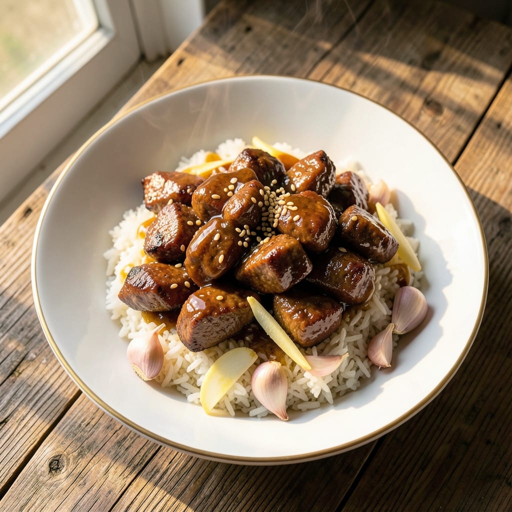 Asian Beef Tips and Rice Recipe: Wok-Seared Umami Crunch in 20 Minutes
