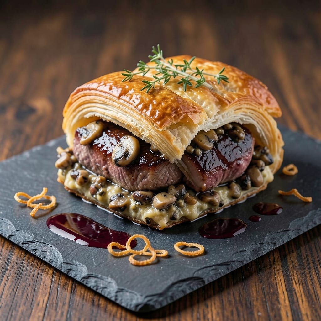 American Beef Wellington Recipe: Puff Pastry Crust Meets Juicy Steak Magic