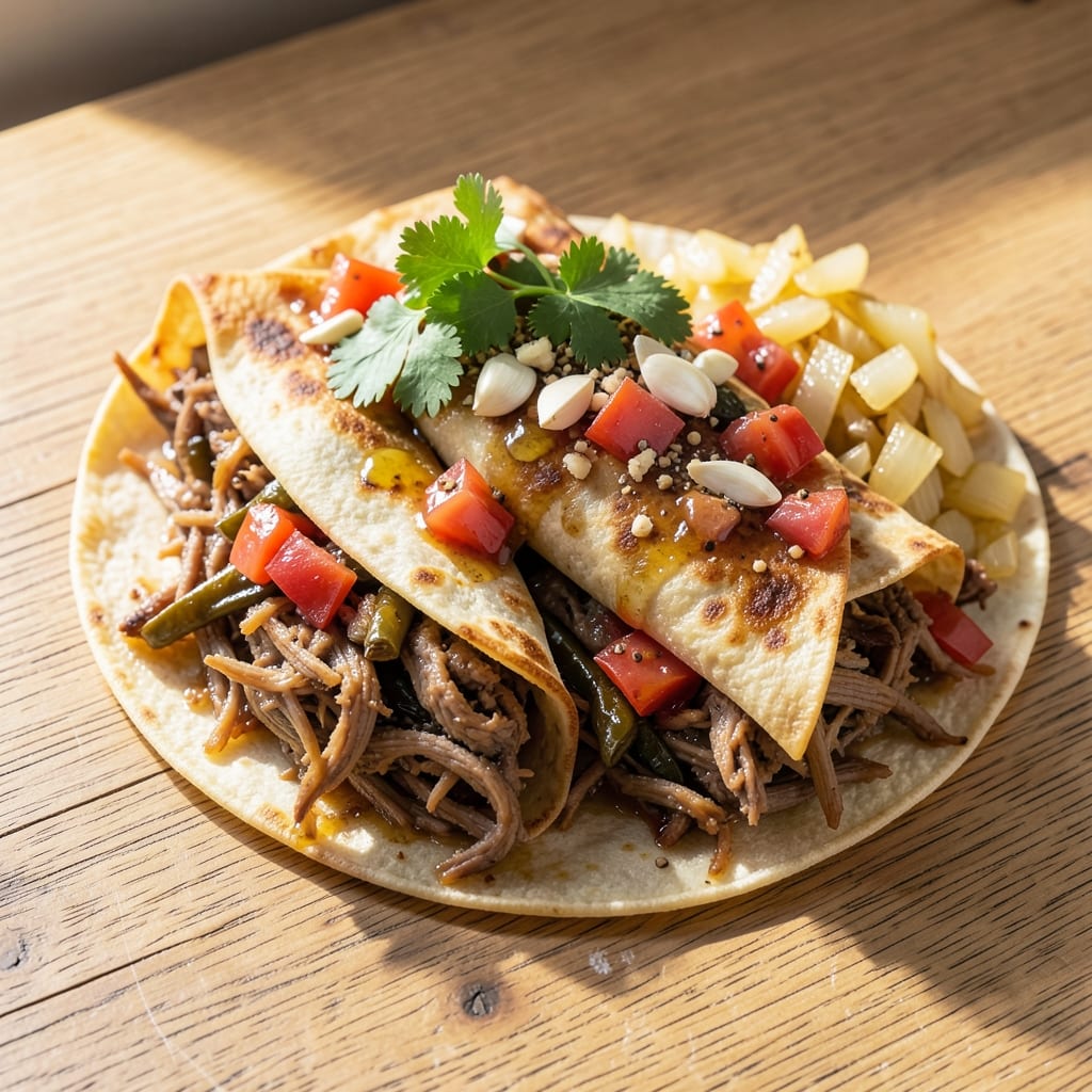 Authentic Shredded Beef Chimichanga Recipe: Crispy Pastry Hugs Spiced Beef Magic
