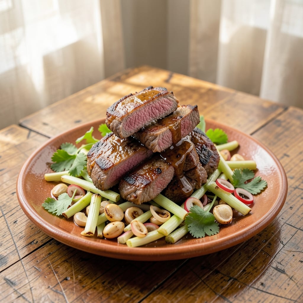 Vietnamese Grilled Beef Recipe: Charred Lemongrass & Fish Sauce Magic