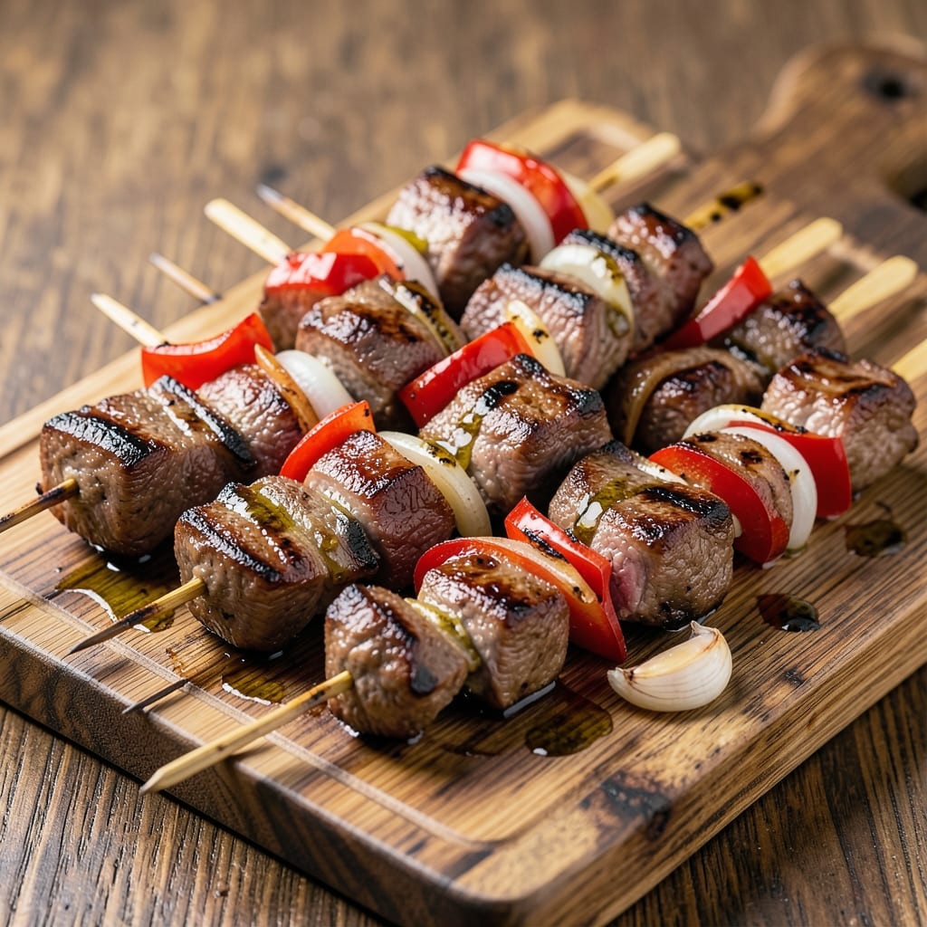 Barbecue Beef Skewers Recipe: Char-Grilled Caramelized Crusts With Juicy Centers