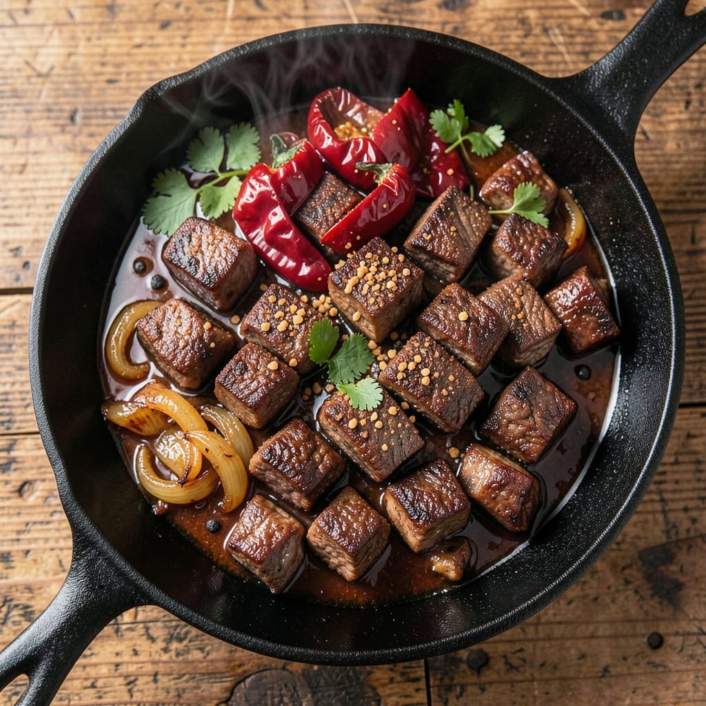 BBQ Beef Cubes Recipe: Smoky Charred Crunch With Caramelized Sweetness