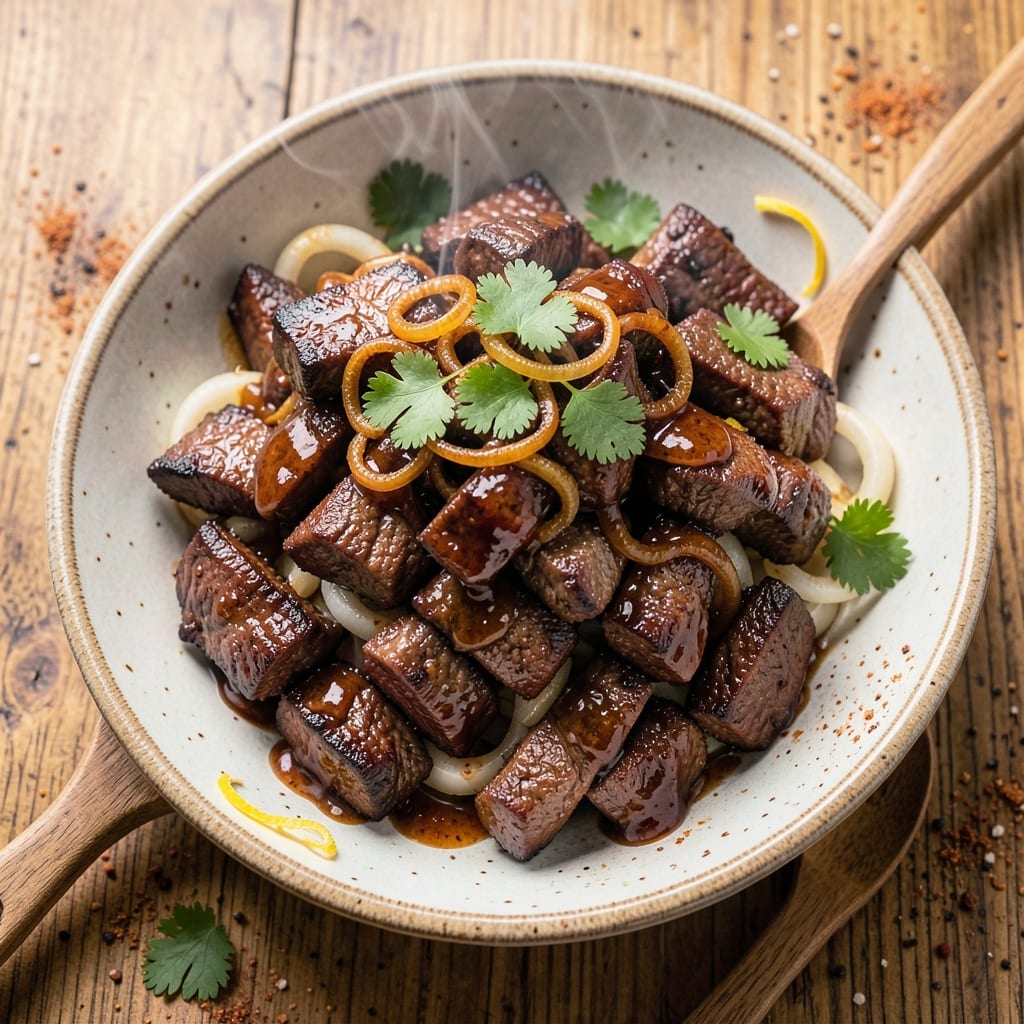 Barbecue Beef Tips Recipe: Smoky-Spiced Skirt Steak Bites in 20 Minutes
