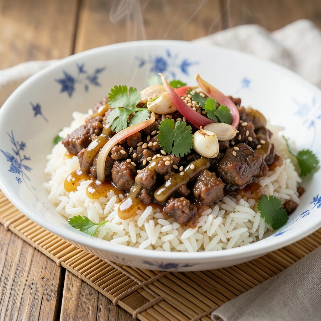 Asian Ground Beef and Rice Recipe: Wok-Hot Soy-Ginger Crunch in 20 Minutes