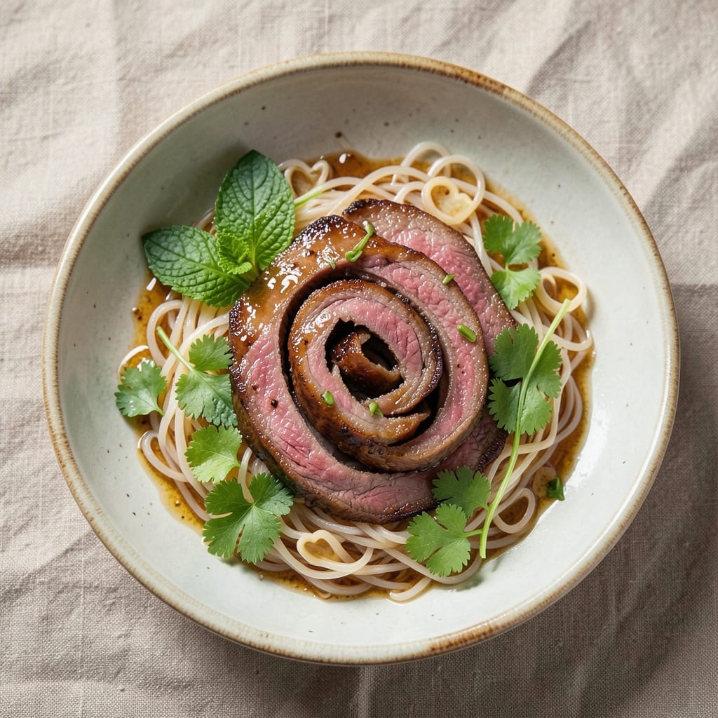 Asian Beef Roll Recipe: Crispy Spring Rolls With Silky Noodle Hearts