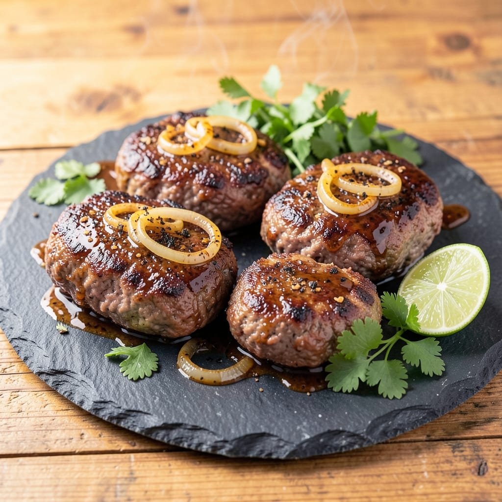 Barbecue Beef Patties Recipe: Smoky-Grilled Juiciness With Caramelized Crusts